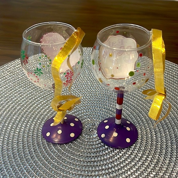 Set of Wine Glass Christmas Ornaments - Picture 5 of 11